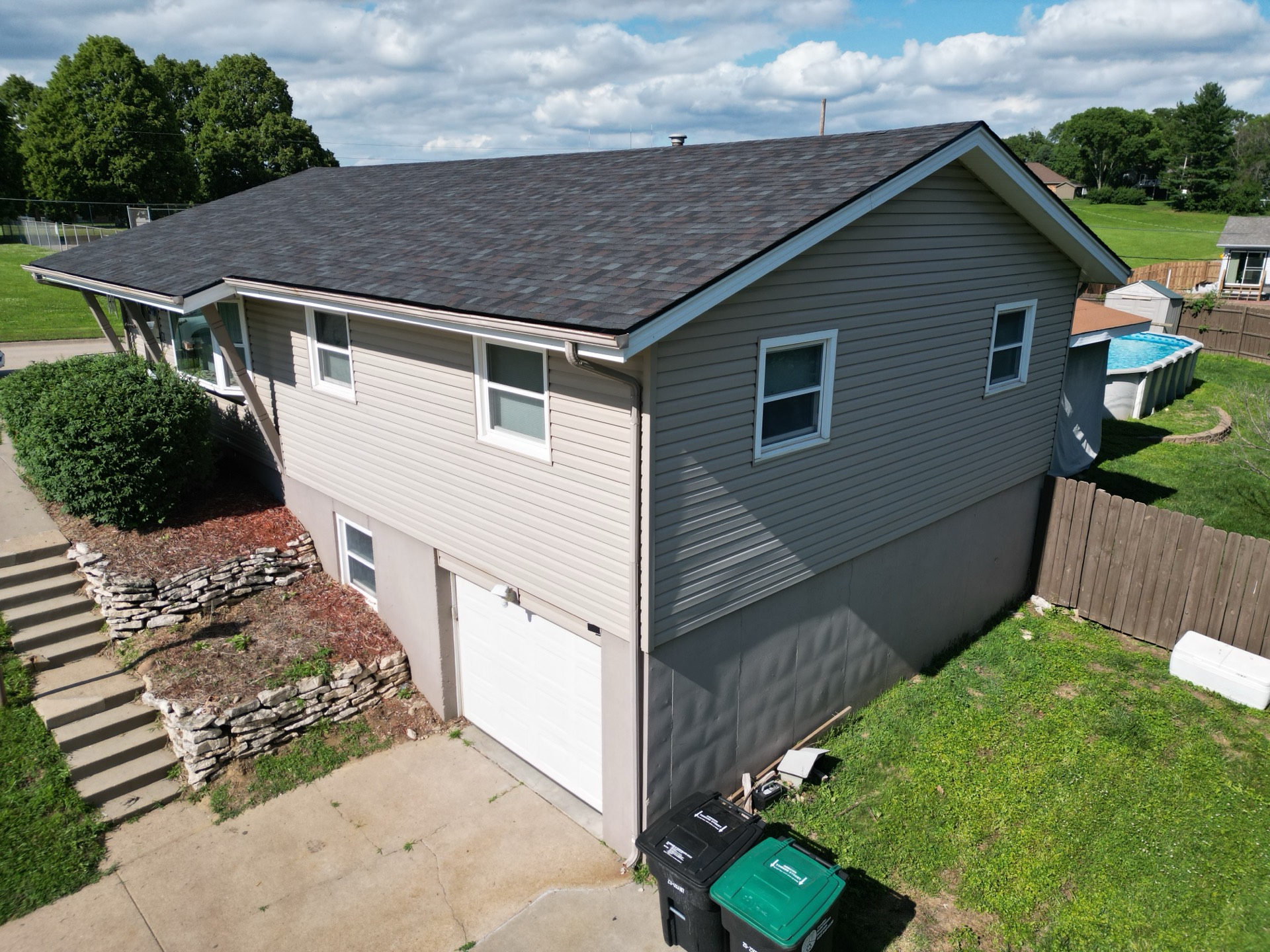 Siding work by Riverbend Contracting